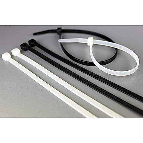 สายรัดเคเบิ้ลไทร์ สีขาว สีดำ cable tie เคเบิ้ลไทร์ หนวดกุ้ง สายรัดพลาสติก รูปที่ 1