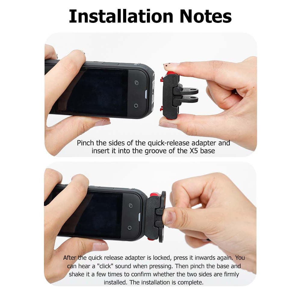 ปลดเร็ว เหมาะสําหรับ Insta360 X5/Ace Pro2/Ace/Ace Pro โลหะแม่เหล็ก Dual Mount 1/4 เกลียว Action กล้องอุปกรณ์เสริม รูปที่ 6