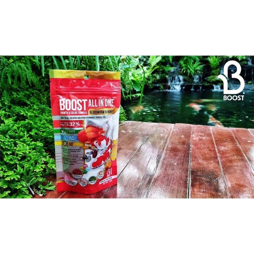 PRO | BOOST All In One Bloodworm & Honey - อาหารปลาสำหรับปลาสวยงาม เม็ดลอย ช่วยเร่งสี เร่งโต ด้วยคุณค่าจากหนอนแดง รูปที่ 2
