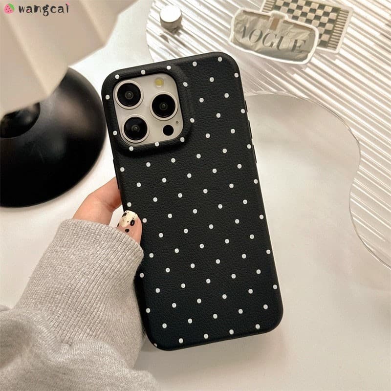 สําหรับ Vivo V40 V30 V29 Lite V27 V23 V20 V27 Pro V27e V17 Neo เคสโทรศัพท์น่ารักลายจุดสีสัน PU หนังลิ้นจี่สาวง่ายปลอกอ่อนกรณีปกหลัง รูปที่ 6