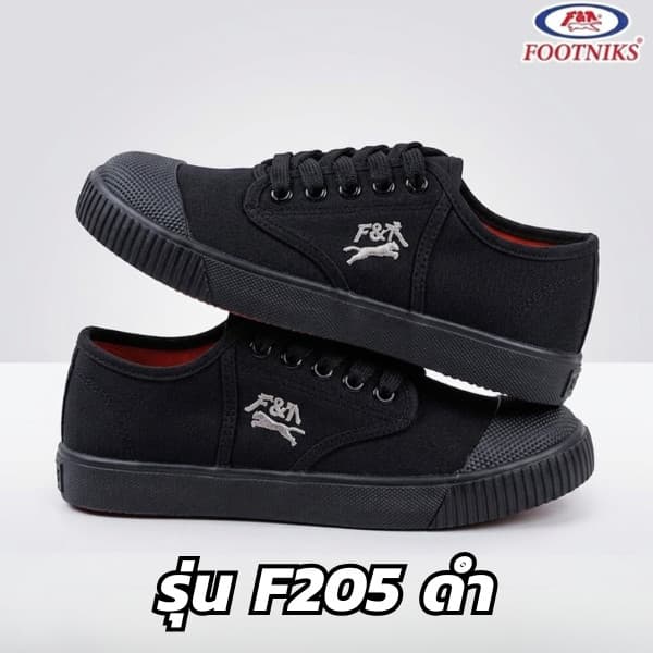 ลูกค้าใหม่ 1 บาท Footniks รองเท้าผ้าใบนักเรีย รุ่นT09-F205 คุณภาพเทียบ Gold city ไซส์ 31-45 รูปที่ 5