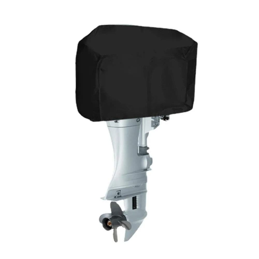 ผ้าคลุมเครื่องยนต์เรือ ขนาด 15-150HP ผ้า 210D กันขีดข่วน มีหูจับ พรางแสงสำหรับเครื่องยนต์ภายนอก รูปที่ 8