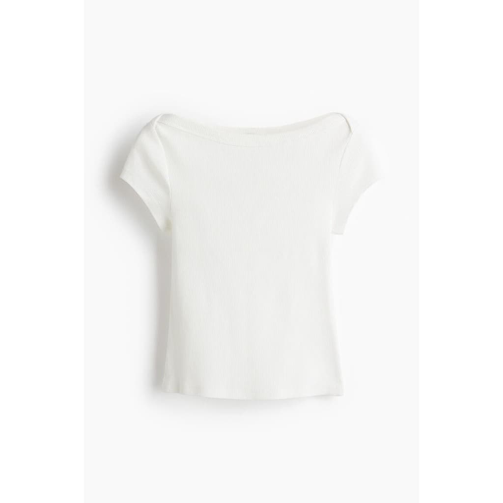 H&M เสื้อท็อปทรงเรือแบบมีริบบิ้น ผู้หญิง 1296056_2 รูปที่ 9