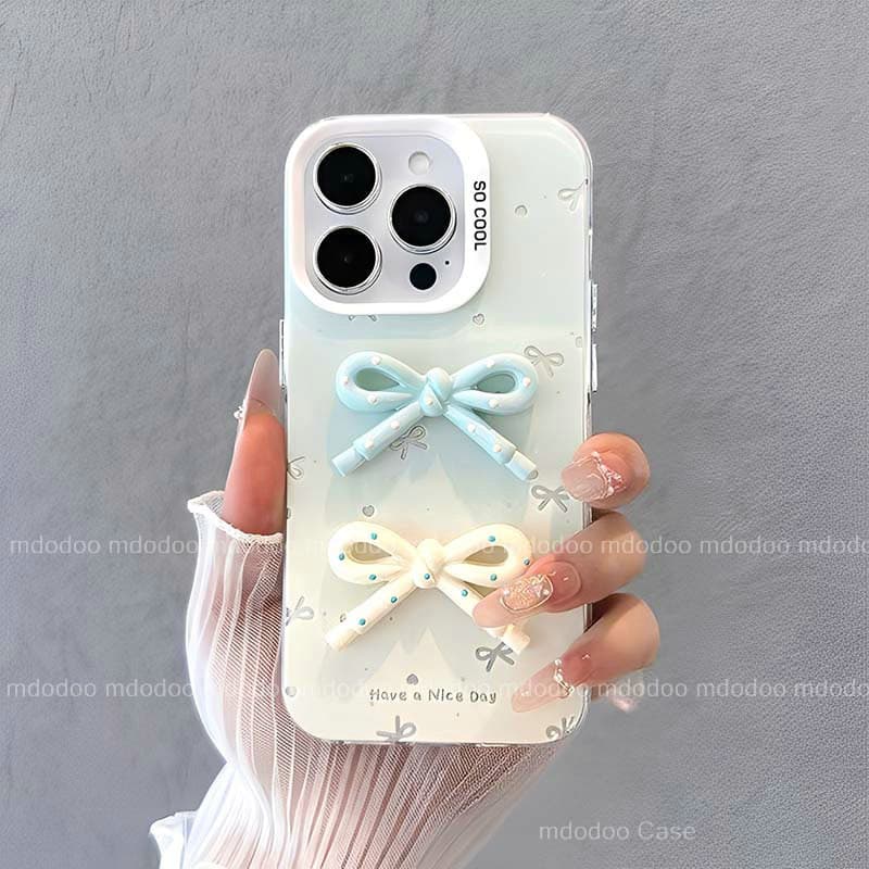 เคส For VIVO V70 V60 V50 V40 Lite V40E V30E V29E V27E S1 V30 Pro V29 V27 V25 5G V25E V23E V23 V20 V21E 4G Y200 Y100 X100 X90S X90 X80 Y78 Y27 Y36 S12 Macaron Gradient Color Three-dimensional Bow Shockproof Durable Large Frame Protection Phone Case YKC 88 รูปที่ 5