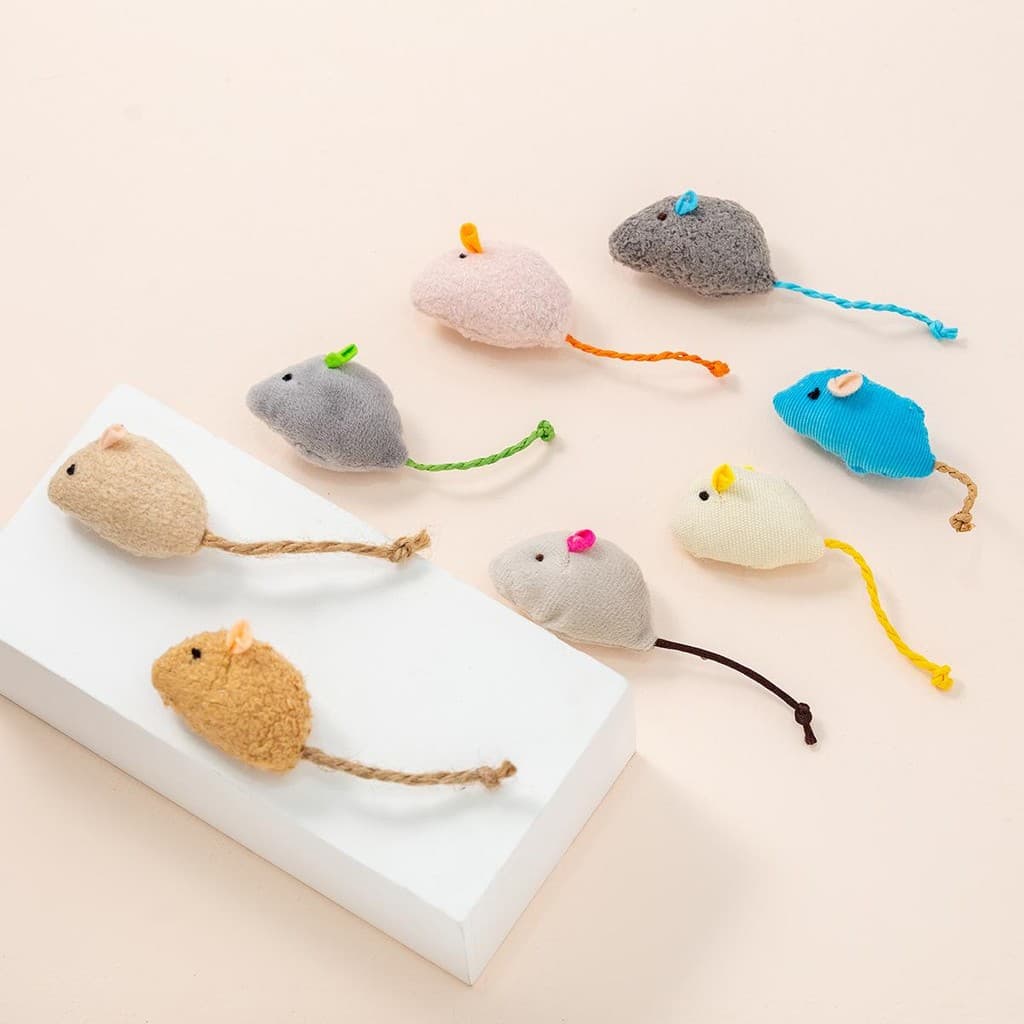 FurryCuddle ของเล่นแมวหนูจิ๋ว หนูปลอม ตุ๊กตาหนูจิ๋ว สำหรับแมว หลายสี PU154 รูปที่ 2