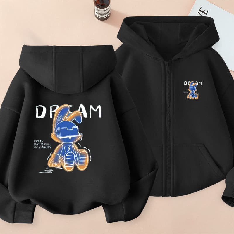 2025 ฤดูใบไม้ร่วงฤดูหนาวชายซิปเสื้อคลุมด้วยผ้าเด็กการ์ตูนพิมพ์คาร์ดิแกนกลางเด็กใหญ่ รูปที่ 8