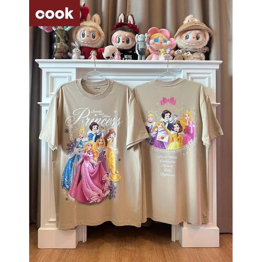 disney เสื้อยึด ผ้าเทคโนโลยี Sorona จากอเมริกา พิมพ์ลาย aurora เสื้อยืด oversize เหมาะ ผู้หญิง และ ผู้ชาย #543 รูปที่ 3