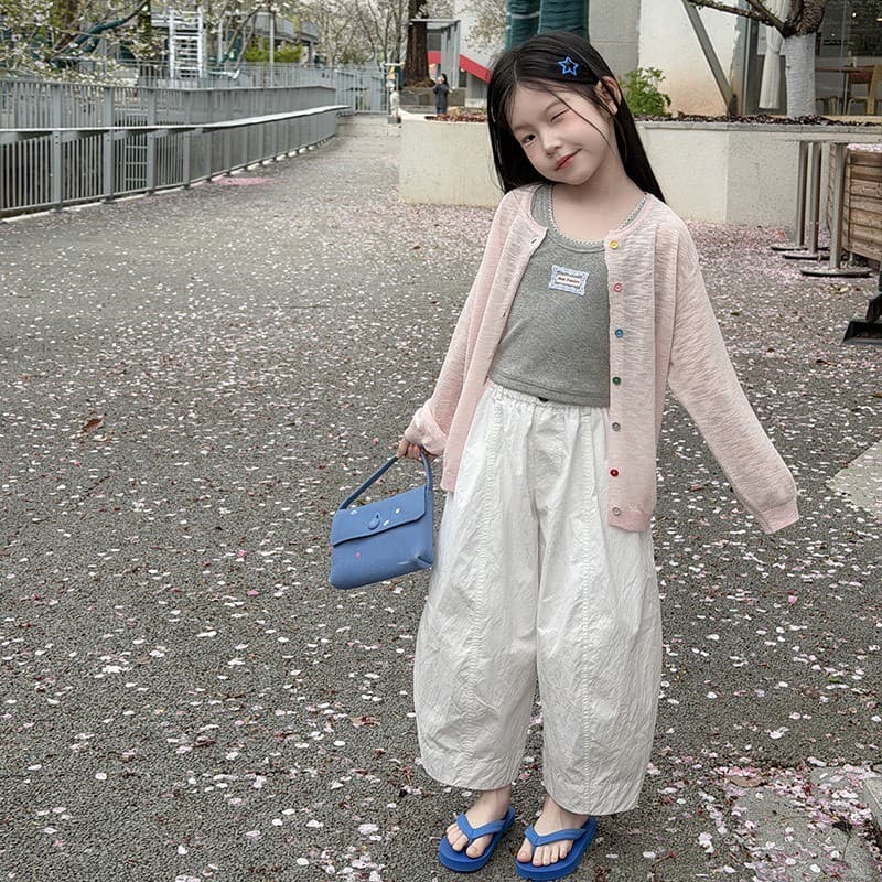 PRETTY BABY เสื้อคลุมเด็ก เสื้อแขนยาว เสื้อคลุมไหมถัก โทนสีพาสเทล รูปที่ 5