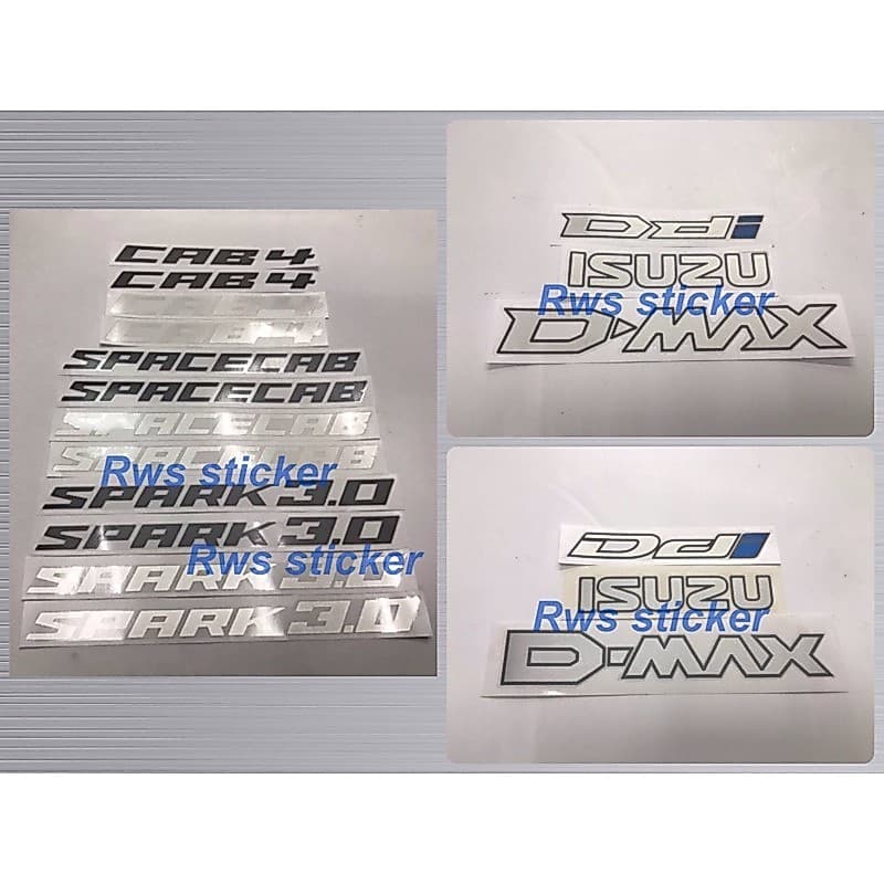 สติ๊กเกอร์ D-MAX / SPARK3.0 / CAB4 / SPACE CAB / 3.0 สติ๊กเกอร์ฝาท้าย Ddi สำหรับรถ ISUZU D-MAX Blue power รูปที่ 1