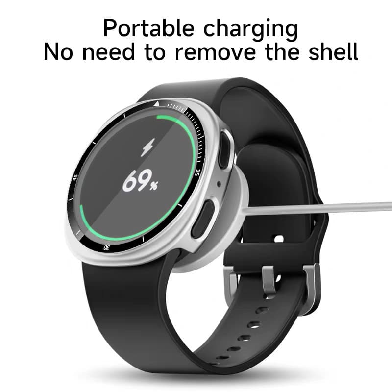 สำหรับ Samsung Galaxy Watch 8 44 มม. 40 มม. สแตนเลสโลหะ Mlanese Loop กรณีแก้วสำหรับ Galaxy Watch 8 สายรัด รูปที่ 8