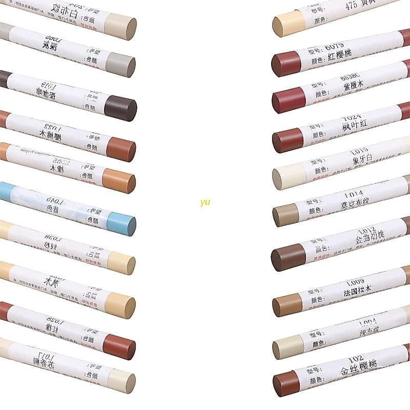 Yu ปากกาขี้ผึ้ง สําหรับซ่อมแซมเฟอร์นิเจอร์ไม้ 20 สี รูปที่ 1