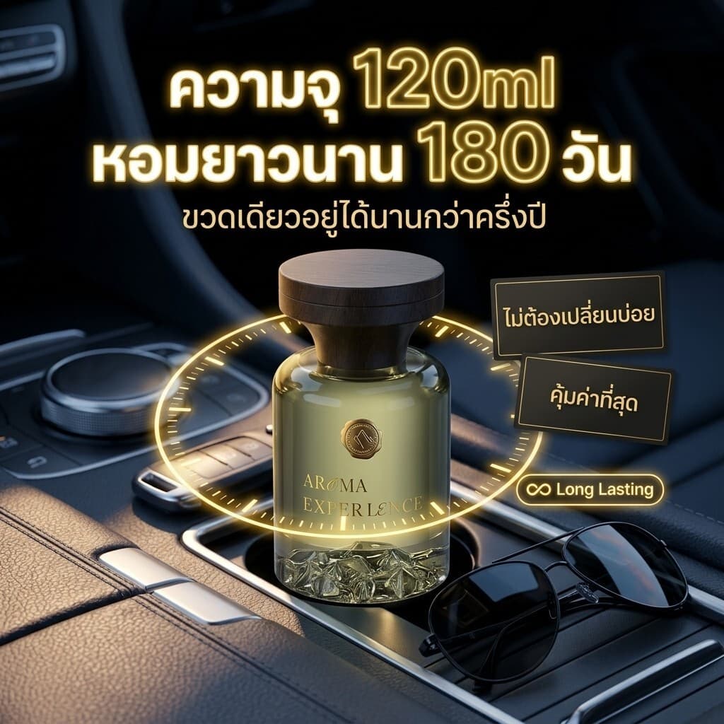 ⏳ซื้อทีเดียวใช้ครึ่งปี ไม่ต้องเติมบ่อย⏳น้ำหอมติดรถ/น้ำหอมรถยนต์/น้ำหอมในรถ สวิสแท้ กลิ่นพรีเมียม ใช้ได้ทั้งในรถ-บ้าน รูปที่ 5