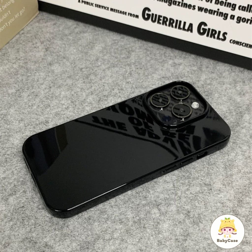 เคสไอโฟน 13 สำหรับ iPhone 16 14 12 15 11 Pro Max 16 15 7 8 Plus 12Mini 13 Mini XR X XS Max ฝาครอบพื้นผิวมันวาวที่หรูหรา รูปที่ 2