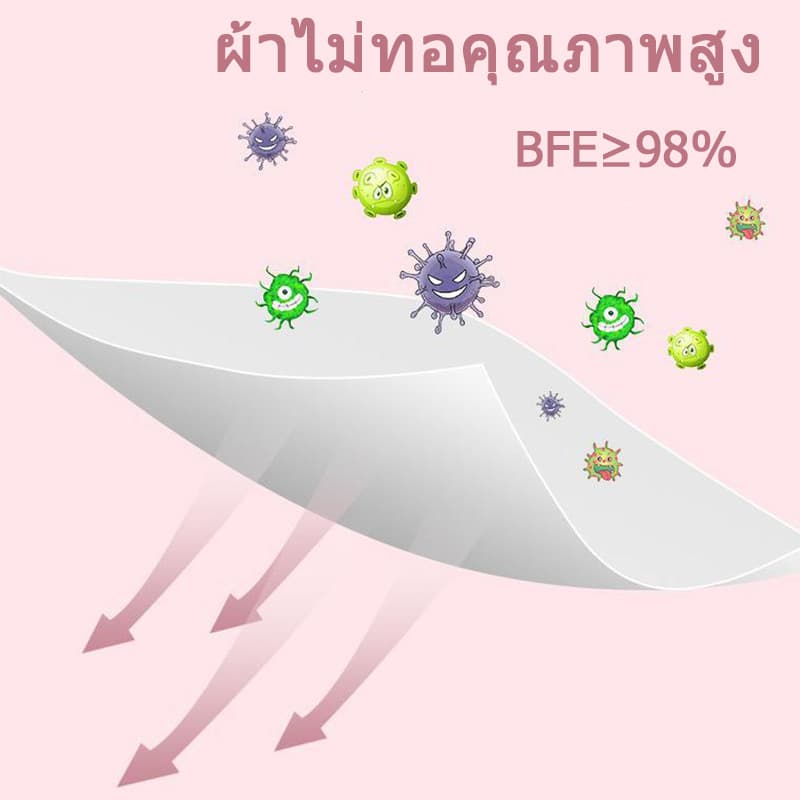 สต็อกสต็อก | 50 ชิ้น Baby Mask 0-3 ปี Ultraman Pikachu Poke Mon Trio Melody Princess Dust mask รูปที่ 2