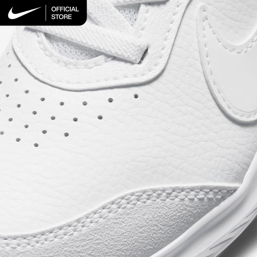 Nike Younger Kids' Varsity Leather Shoes - White รูปที่ 7