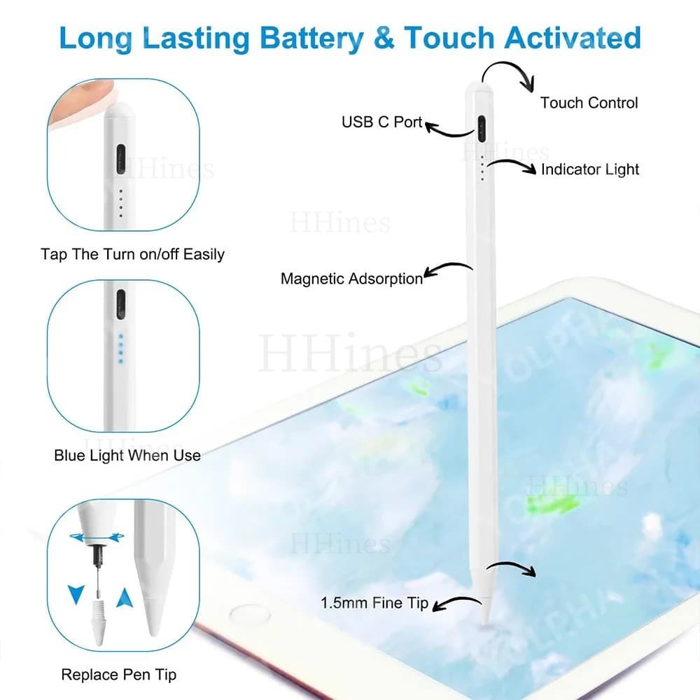 Universal Stylus ปากกาสําหรับ Samsung Galaxy tab A11 8.7 2025 SM-X133 SM-X135 Galaxy tab A11 Plus 11 "2025 ปากกาหลากสี Universal Stylus ภาพวาดและเขียนปากกา รูปที่ 5