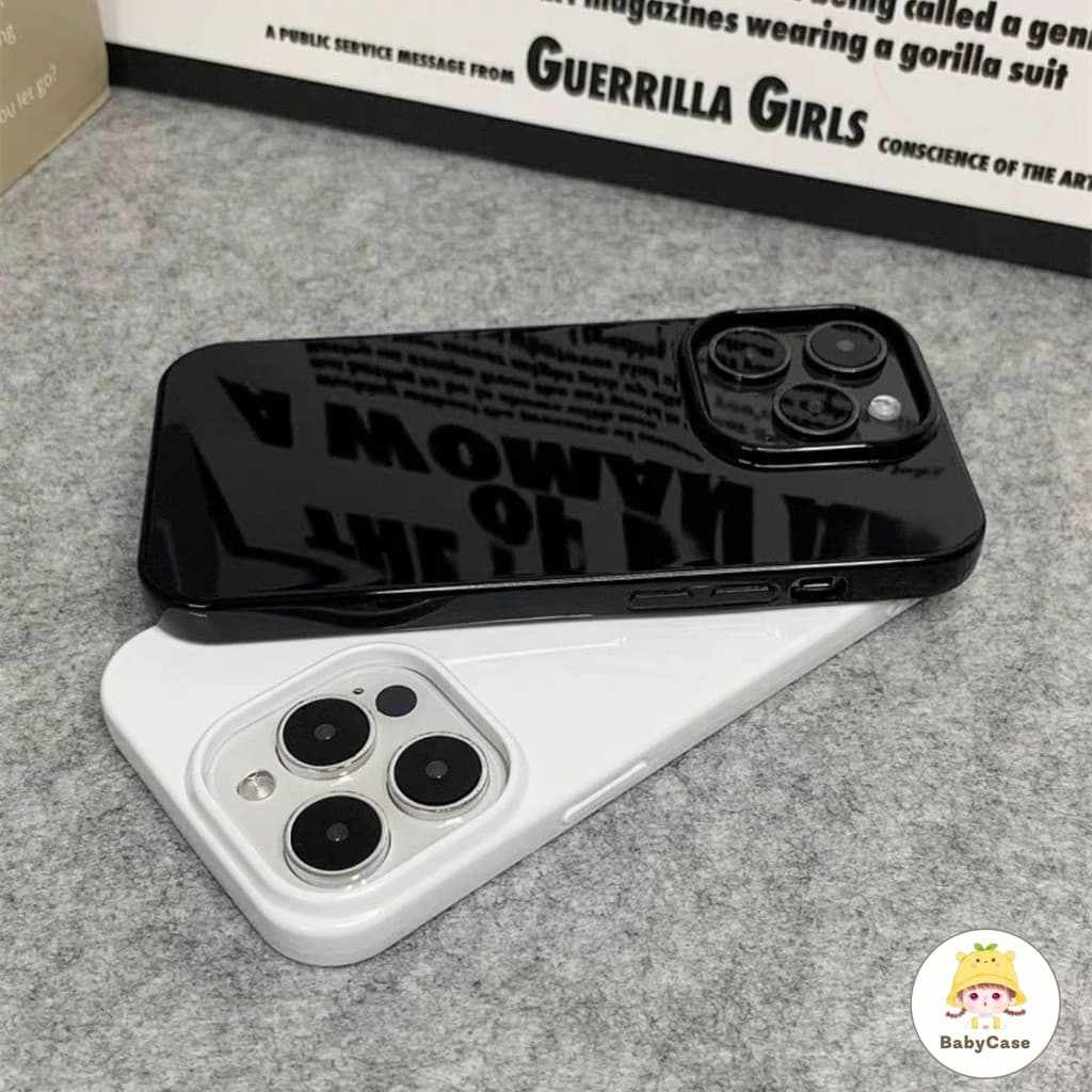 เคสไอโฟน 13 สำหรับ iPhone 16 14 12 15 11 Pro Max 16 15 7 8 Plus 12Mini 13 Mini XR X XS Max ฝาครอบพื้นผิวมันวาวที่หรูหรา รูปที่ 1