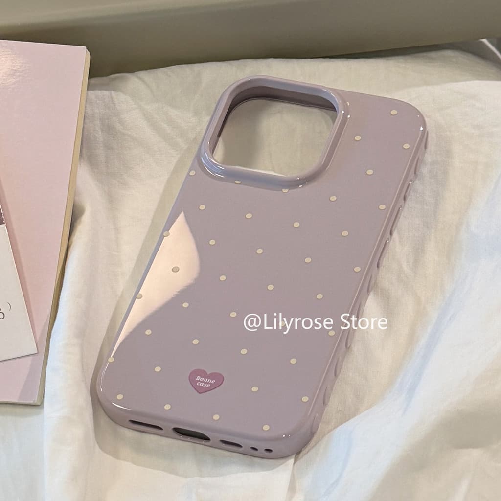 เหมาะสําหรับ iPhone 17ProMax 17Air 17Pro Apple iPhone Case 15ProMax 14ProMax 13ProMax Collision Color Simple Polka Dot Anti Fall Blue รูปที่ 7