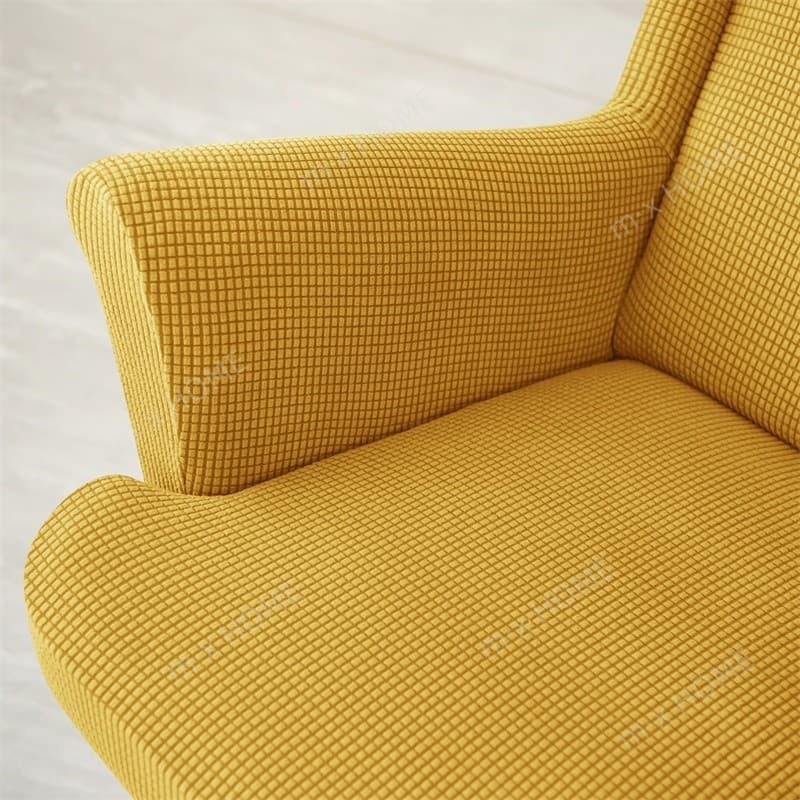 IKEA STRANDMON อิเกีย ผ้าคลุมเก้าอี้โซฟา ผ้าสแปนเด็กซ์ แบบยืดหยุ่น สีพื้น พร้อมเบาะรองนั่ง ผ้าหุ้มโซฟามีที่วางแขน ผ้าหุ้มโซฟา 1 ที่นั่ง รูปที่ 7