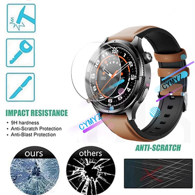 Aolon Pulse ECG ฟิล์มสมาร์ทวอทช์ 9H กระจกนิรภัยป้องกันหน้าจอ Aolon Pulse ECG ฟิล์มใส Aolon Pulse ECG ตัวป้องกันหน้าจอสมาร์ทวอทช์ รูปที่ 2