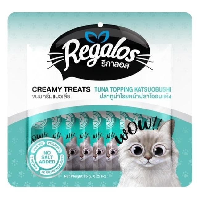 ขนมแมวเลีย Regalos X Dr.Choice สุขภาพดี ขนาด 15g x 25 ซอง รูปที่ 4