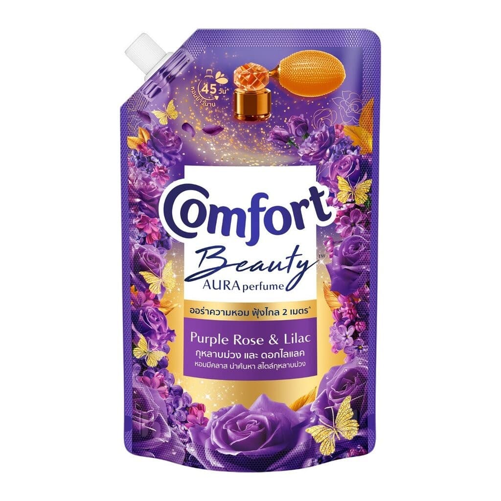 LeeMart น้ำยาปรับผ้านุ่ม คอมฟอร์ท Comfort 470ML คอมฟอท ถุงเติม คอมฟอด ปรับผ้านุ่ม บิวตี้ สีม่วง ดอกไม้ ขนาด 470 มล. รูปที่ 2