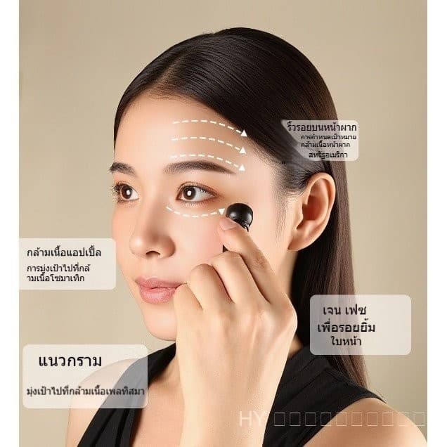 เครื่องนวดฮอร์นไม้จันทน์สีเขียว-ดอกบัว - เครื่องมือบําบัดตา จุดฝังเข็ม & เครื่องมือบําบัดใบหน้า, แท่งขูดเส้นเอ็นไม้จันทน์สีม่วงสําหรับล้างเส้นลมปราณ รูปที่ 4