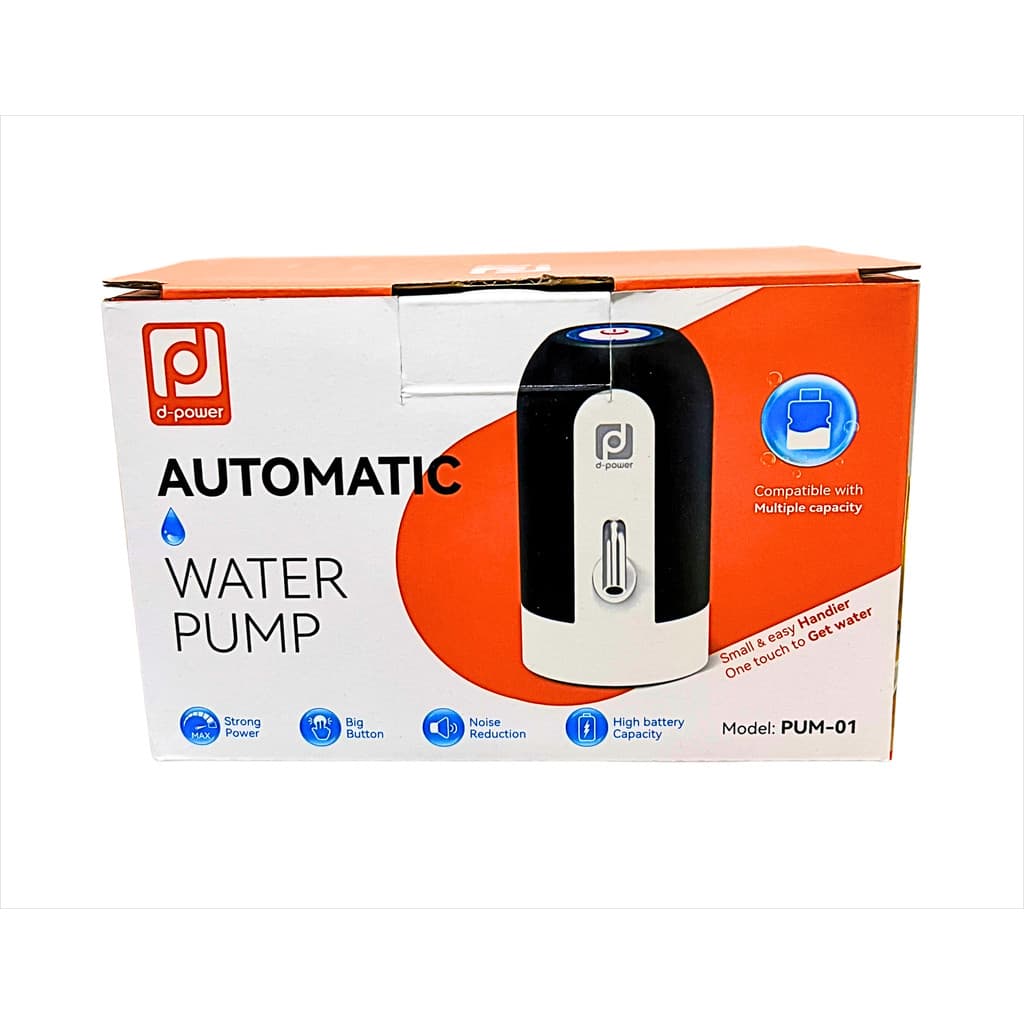 D-Power เครื่องกดน้ำอัตโนมัติ รุ่น PUM-01 เครื่องปั๊มน้ําดื่ม กดน้ําอัตโนมัติ สะดวก ใช้งานง่าย ประกัน 1 ปี รูปที่ 2