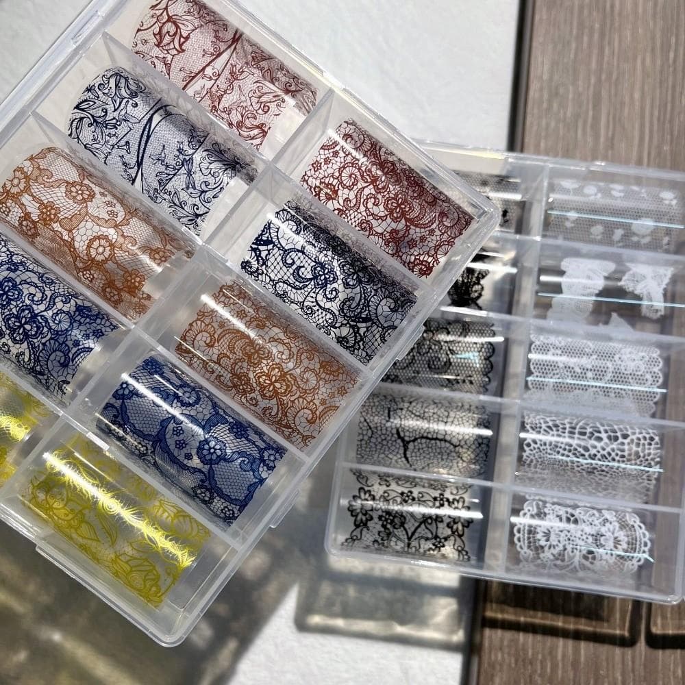 ดาโดดี้ ลูกไม้ออกแบบสติ๊กเกอร์ติดเล็บ,สีดําสีขาวเสือดาวพิมพ์เล็บฟอยล์กระดาษโอน,มืออาชีพเลื่อมผลลายแถบตกแต่งเล็บ รูปที่ 5