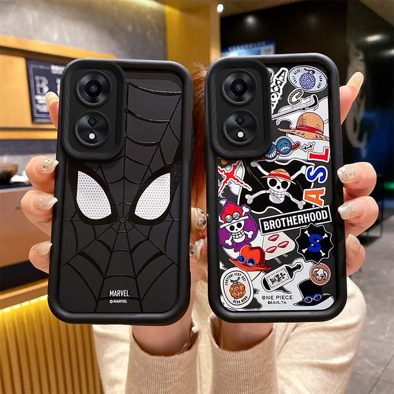 เคส Oppo a18 a38 OPPO a17 a17k a98 5G a78 5G a58 a60 reno 8t 5G กรณี แฟชั่นป้องกันการล่มสลายเคสโทรศัพท์สําหรับ รูปที่ 1