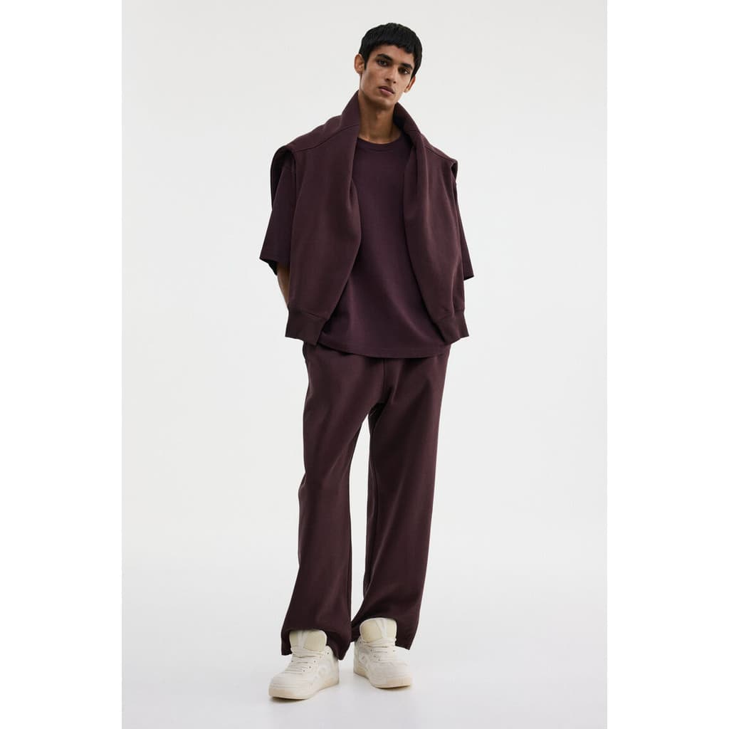 H&M กางเกงสเวตผ้าทรงหลวม Men Loose Fit Sweatpants 1302372_1 รูปที่ 1