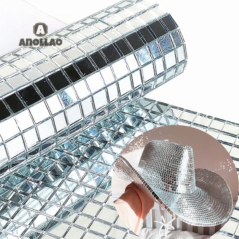สติกเกอร์กระจกโมเสค อะคริลิค ทรงสี่เหลี่ยม มีกาวในตัว DIY สําหรับติดตกแต่งผนังบ้าน รูปที่ 2