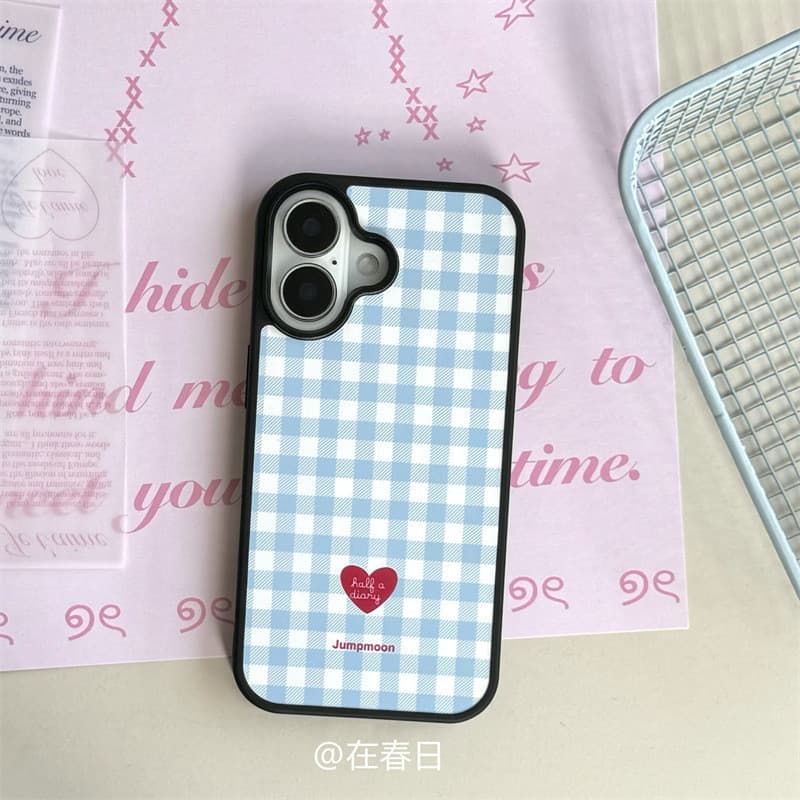 Simple ลายสก๊อตเคสโทรศัพท์ Drop-Resistant สําหรับ iPhone 16 Promax 15 Promax 11 12 13 14plus 15plus 16e 16plus 15pro รูปที่ 4
