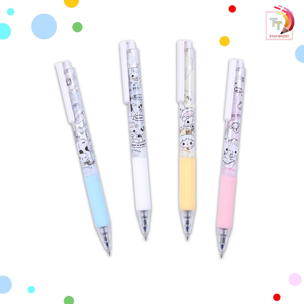 Quantum ปากกาเจล ปากกา รุ่น Milky ขนาด 0.38 มม. หมึกสีน้ำเงิน รูปที่ 5