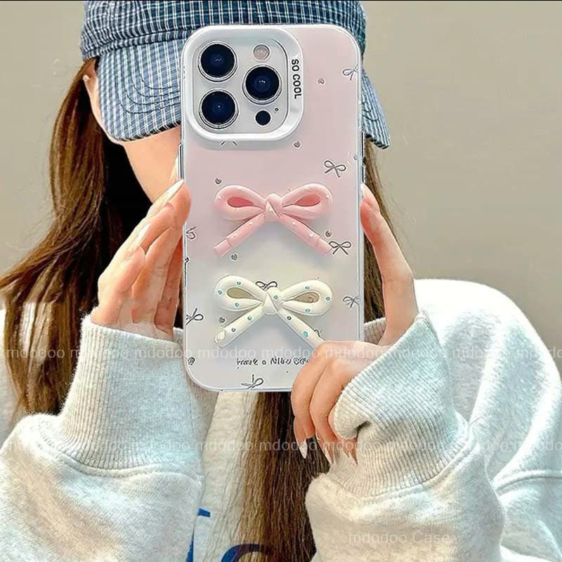 เคส For VIVO V70 V60 V50 V40 Lite V40E V30E V29E V27E S1 V30 Pro V29 V27 V25 5G V25E V23E V23 V20 V21E 4G Y200 Y100 X100 X90S X90 X80 Y78 Y27 Y36 S12 Macaron Gradient Color Three-dimensional Bow Shockproof Durable Large Frame Protection Phone Case YKC 88 รูปที่ 7