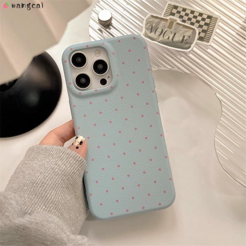 สําหรับ Vivo V40 V30 V29 Lite V27 V23 V20 V27 Pro V27e V17 Neo เคสโทรศัพท์น่ารักลายจุดสีสัน PU หนังลิ้นจี่สาวง่ายปลอกอ่อนกรณีปกหลัง รูปที่ 7