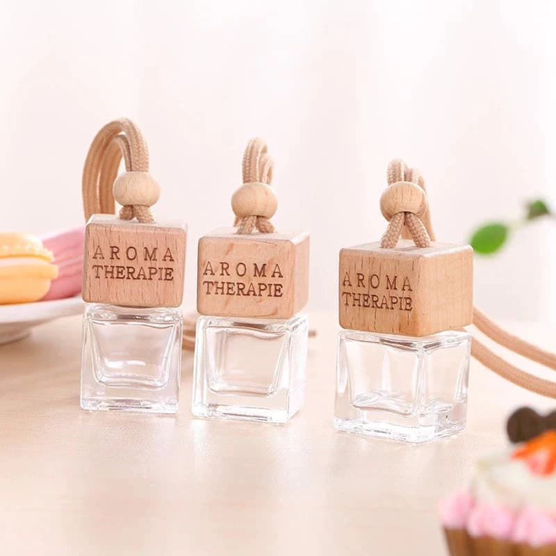 ขวดน้ำหอมรถยนต์ แบบแขวน ขนาด 8 ml น้ำหอมแขวนในรถ ขวดเปล่า รูปที่ 2
