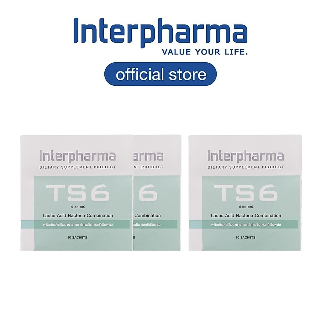 TS6 Probiotics by Interpharma อาหารเสริมช่วยรักษาฝ้า-กระ เสริมระบบขับถ่ายโดย Interpharma รูปที่ 1
