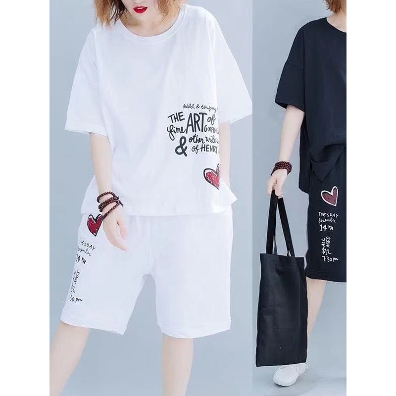 no1shop “ เทรนด์เกาหลี ชุด 2 ชิ้น”เสื้อผ้าแฟชั่นกีฬาลำลองสำหรับผู้หญิง ชุดเซต 2ชิ้น รูปที่ 7