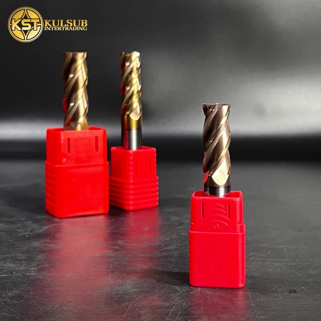 เอ็นมิลคาร์ไบด์ 4 ฟัน Endmill Carbide 55 HRC ขนาด1mm.-6mm. รูปที่ 2