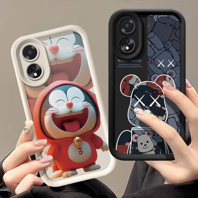 เคส Oppo a18 a38 OPPO a17 a17k a98 5G a78 5G a58 a60 reno 8t 5G กรณี แฟชั่นป้องกันการล่มสลายเคสโทรศัพท์สําหรับ รูปที่ 3