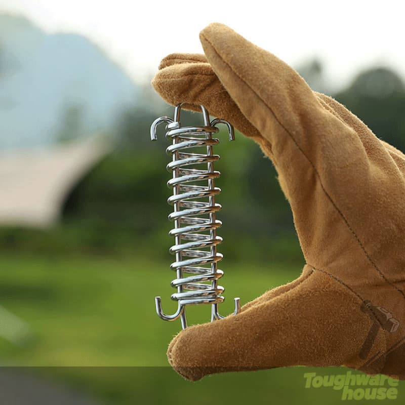 สปริงกันกระชาก Tent Spring Buckle สปริง ความเหนียวดี ความสะดวกในการใช้งาน วัสดุแข็ง สำหรับรั้งเชือกเต็นท์กันสะบัด รูปที่ 9