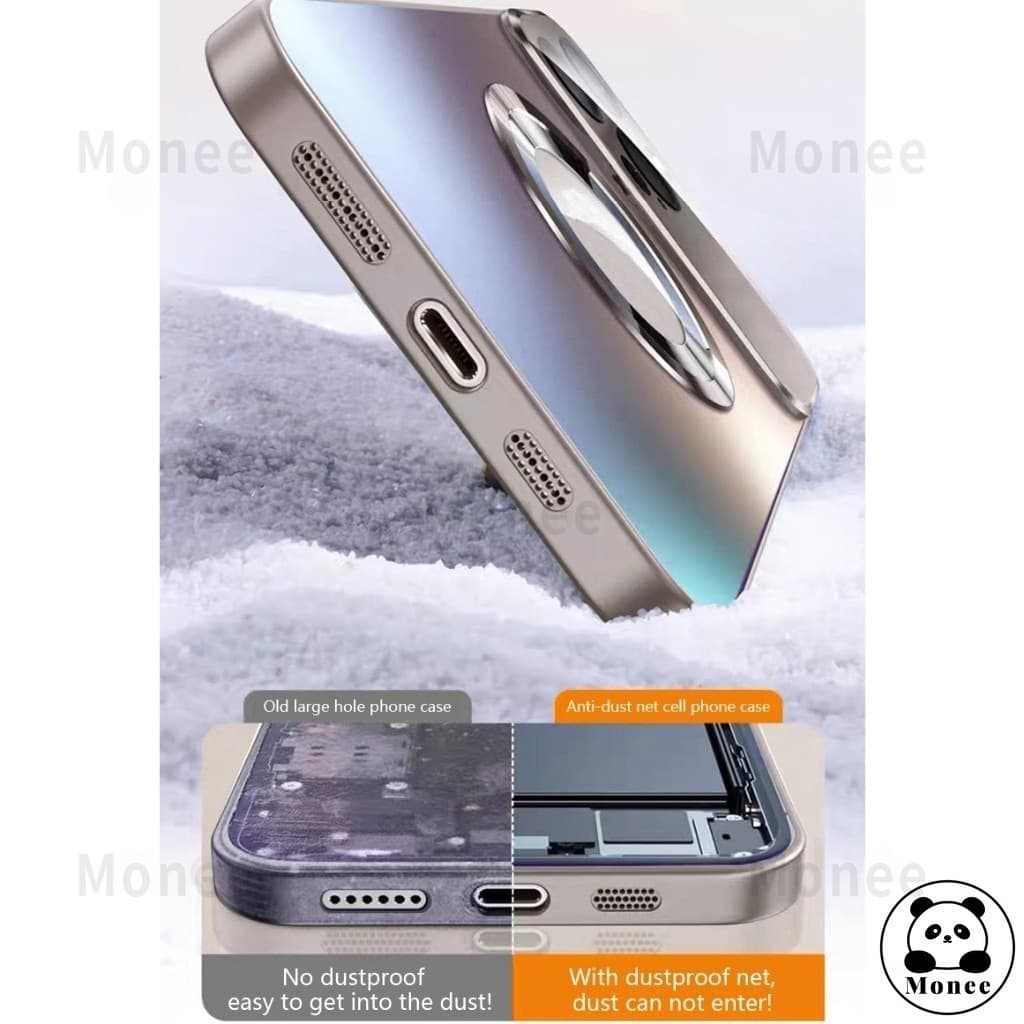 Magnetic Hard Casing Case สําหรับ iPhone 15 PRO MAX 14 PRO MAX 13 12 11 16 PRO MAX 15 Plus Anti drop พร้อมเลนส์กล้องป้องกันไร้สายชาร์จ Matte กันกระแทกเคสโทรศัพท์ปลอก รูปที่ 4