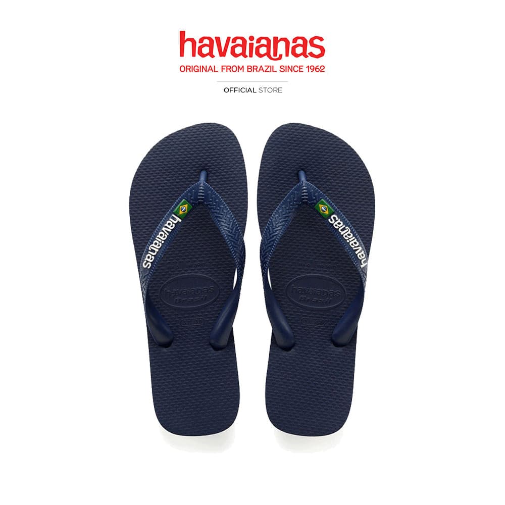 HAVAIANAS รองเท้าแตะ Brasil Logo Flip Flops NAVY BLUE 41108500555U_C3BLXX รูปที่ 1