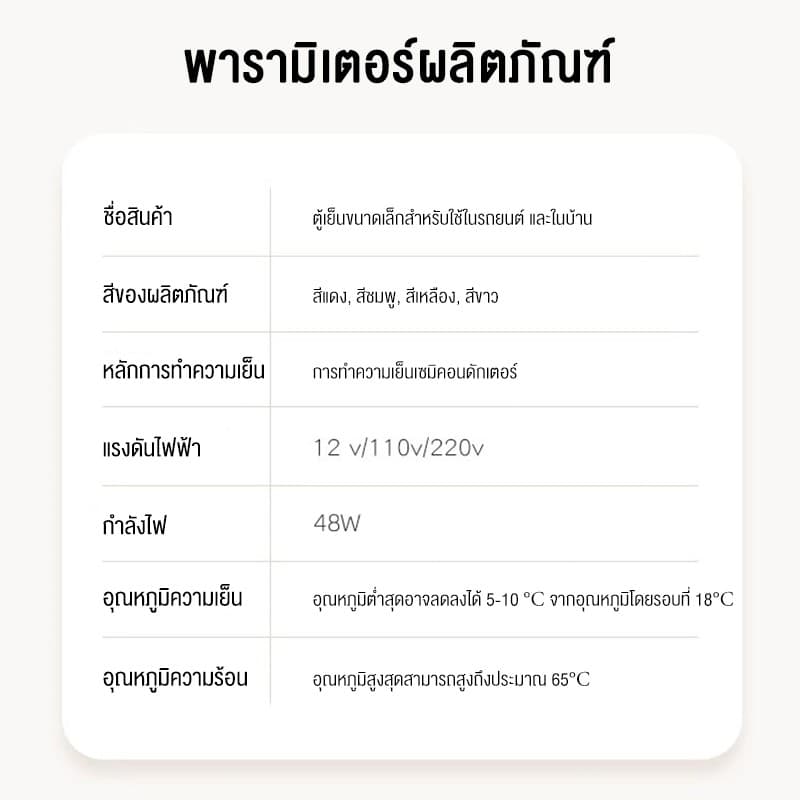 LENODI ตู้เย็นมินิ 13L ใส่ท้ายรถได้ ตู้เย็นเก็บเครื่องสำอาง แช่แผ่นมาส์ก ตู้เย็นหอพัก ตู้เย็นเก็บนม หรี่แสงLEDได้ 3 ระ รูปที่ 9