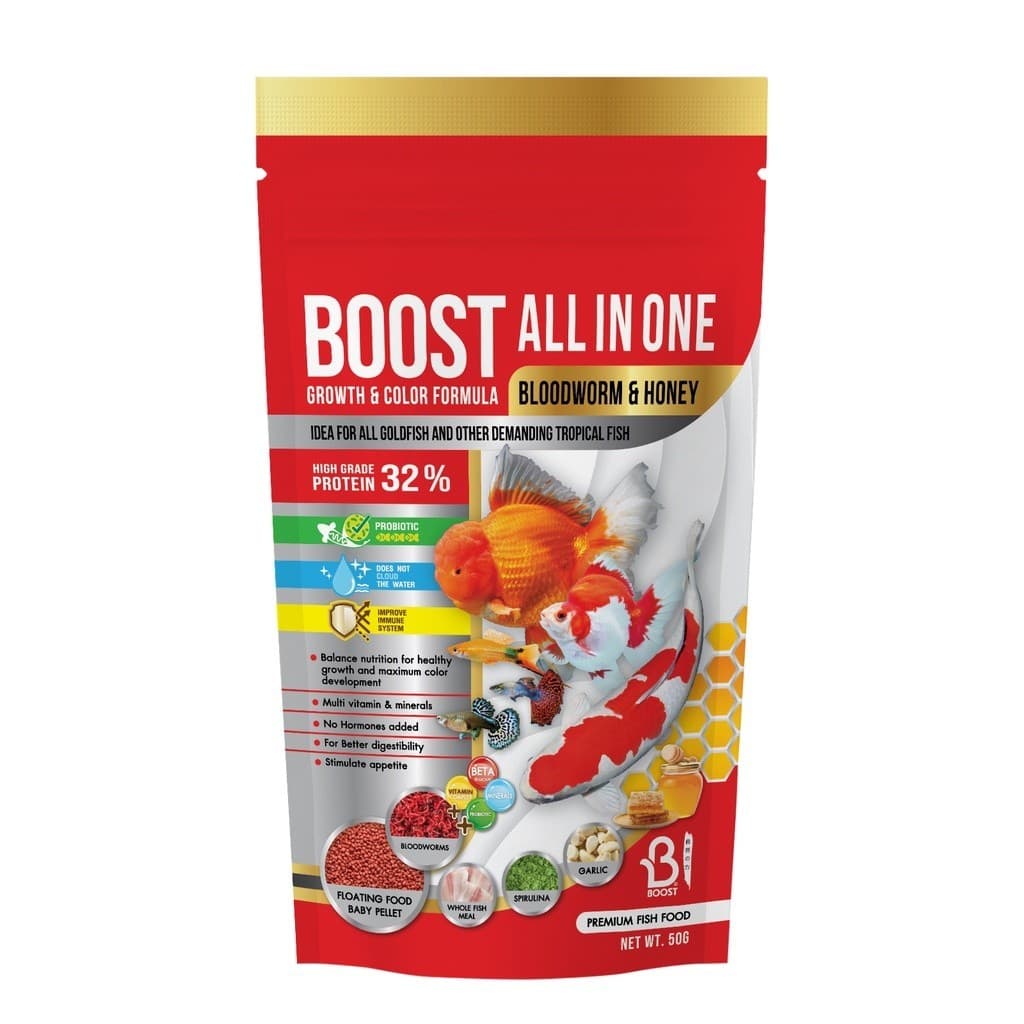 PRO | BOOST All In One Bloodworm & Honey - อาหารปลาสำหรับปลาสวยงาม เม็ดลอย ช่วยเร่งสี เร่งโต ด้วยคุณค่าจากหนอนแดง รูปที่ 8