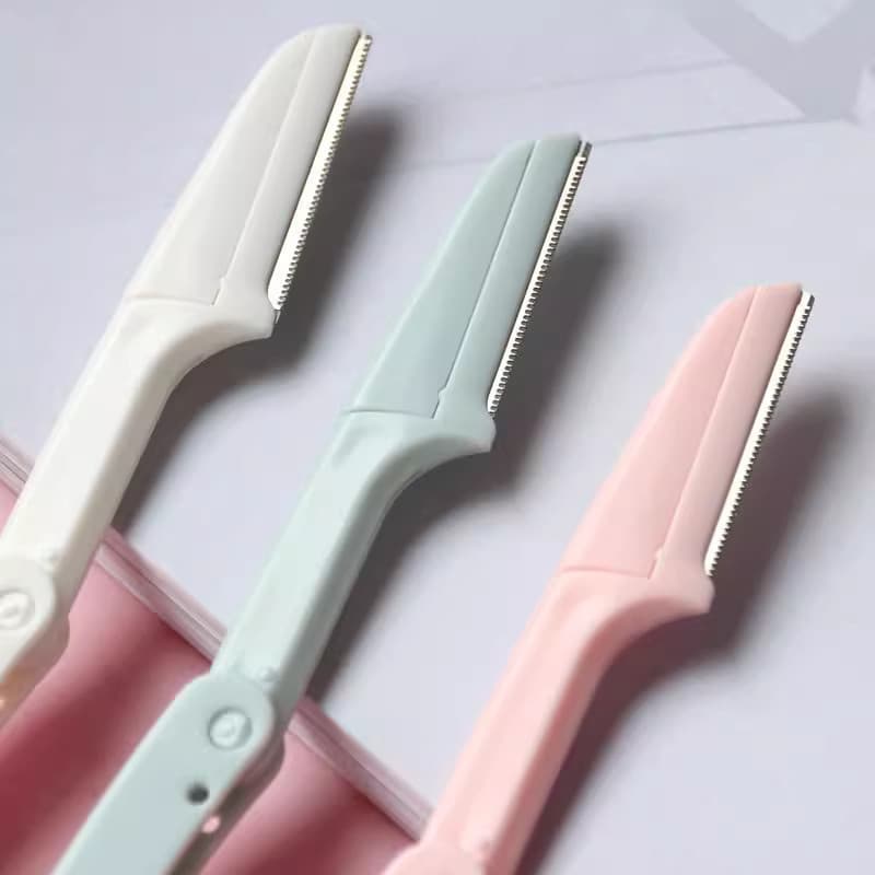 Sanli เครื่องเล็มคิ้วแบบพับได้พร้อมกล่อง ใบมีดโกนสำหรับสำหรับผู้ชายและผู้หญิง รูปที่ 6