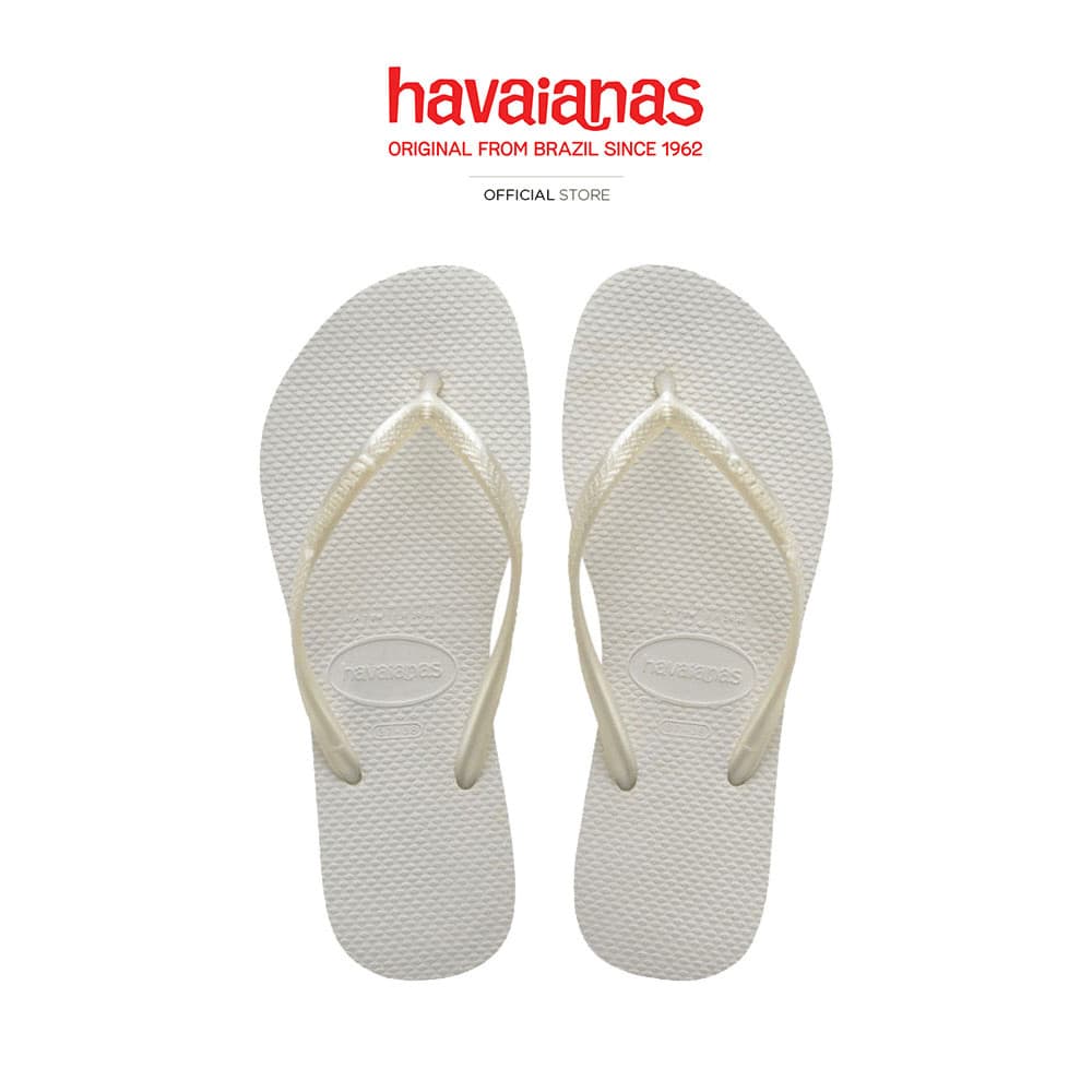 HAVAIANAS รองเท้าแตะ Slim Flip Flops WHITE 40000300001F_C2WTXX รูปที่ 1
