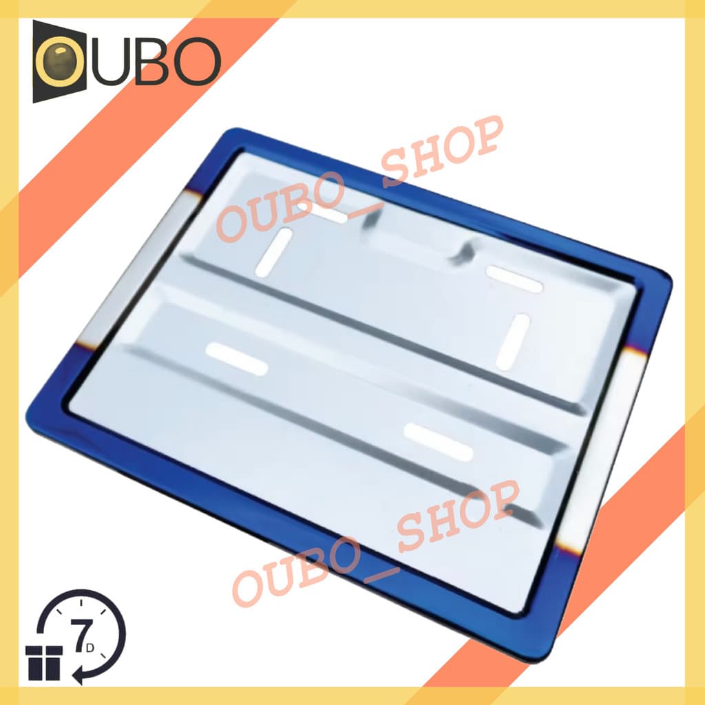 กรอบป้ายทะเบียนรถมอเตอร์ไซค์ กรอบป้ายทะเบียน สแตนเลสแท้ 100% ไม่ลอก#OUBO รูปที่ 9