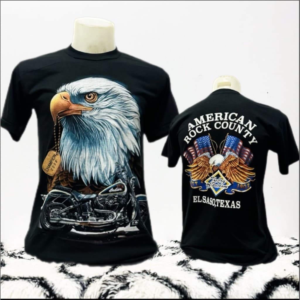 เสื้อวินเทจ 3D ผ้า 50/50 มีไซส์ S - 3XL ใส่ได้ทั้ง ชาย - หญิง รูปที่ 1